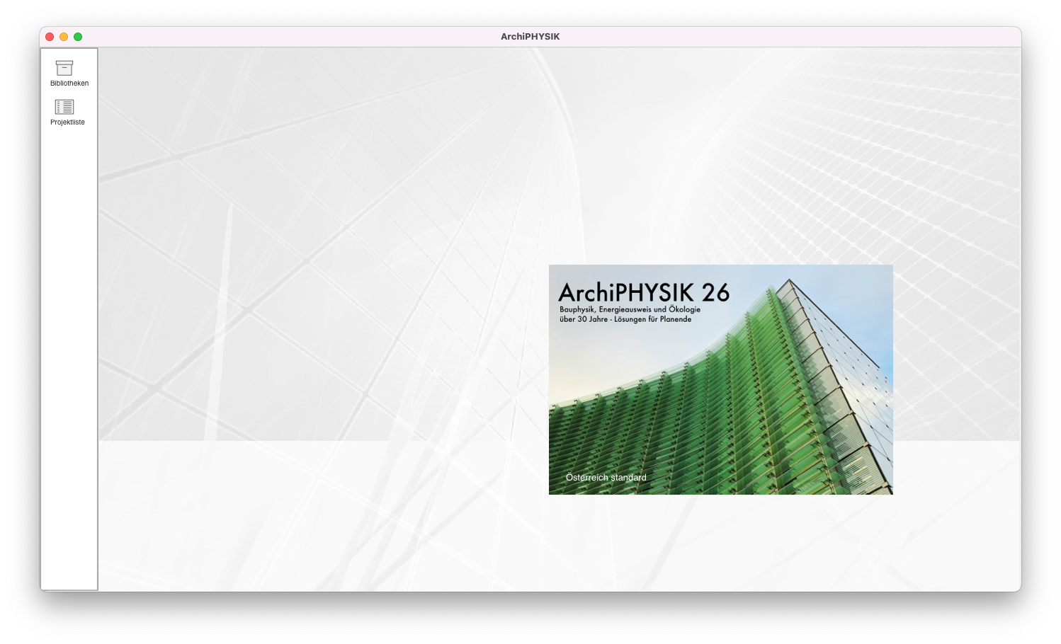 ArchiPHYSIK Splash Screen
